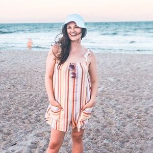 Aerie Stripes Romper size Small